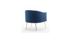 CreativeDecore Velvet Jella  Accent Chair/Lounge Chair for  Living Room, Bedroom, Armchair Sofa Chair with Gold Legs.
