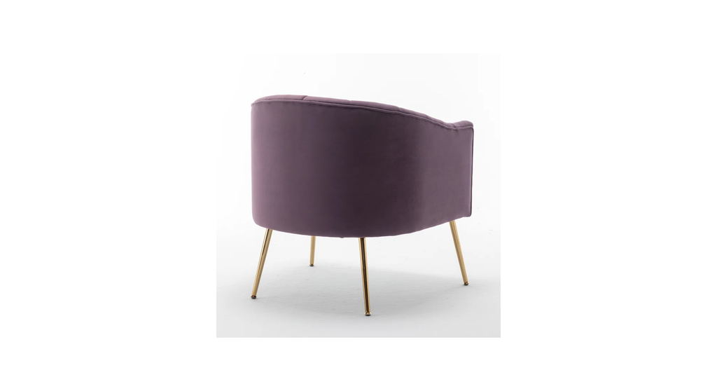 CreativeDecore Velvet Jella  Accent Chair/Lounge Chair for  Living Room, Bedroom, Armchair Sofa Chair with Gold Legs.