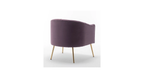 CreativeDecore Velvet Jella  Accent Chair/Lounge Chair for  Living Room, Bedroom, Armchair Sofa Chair with Gold Legs.