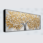 Tree With White & gold Leaf: Wall Paintings by Creative Decor
