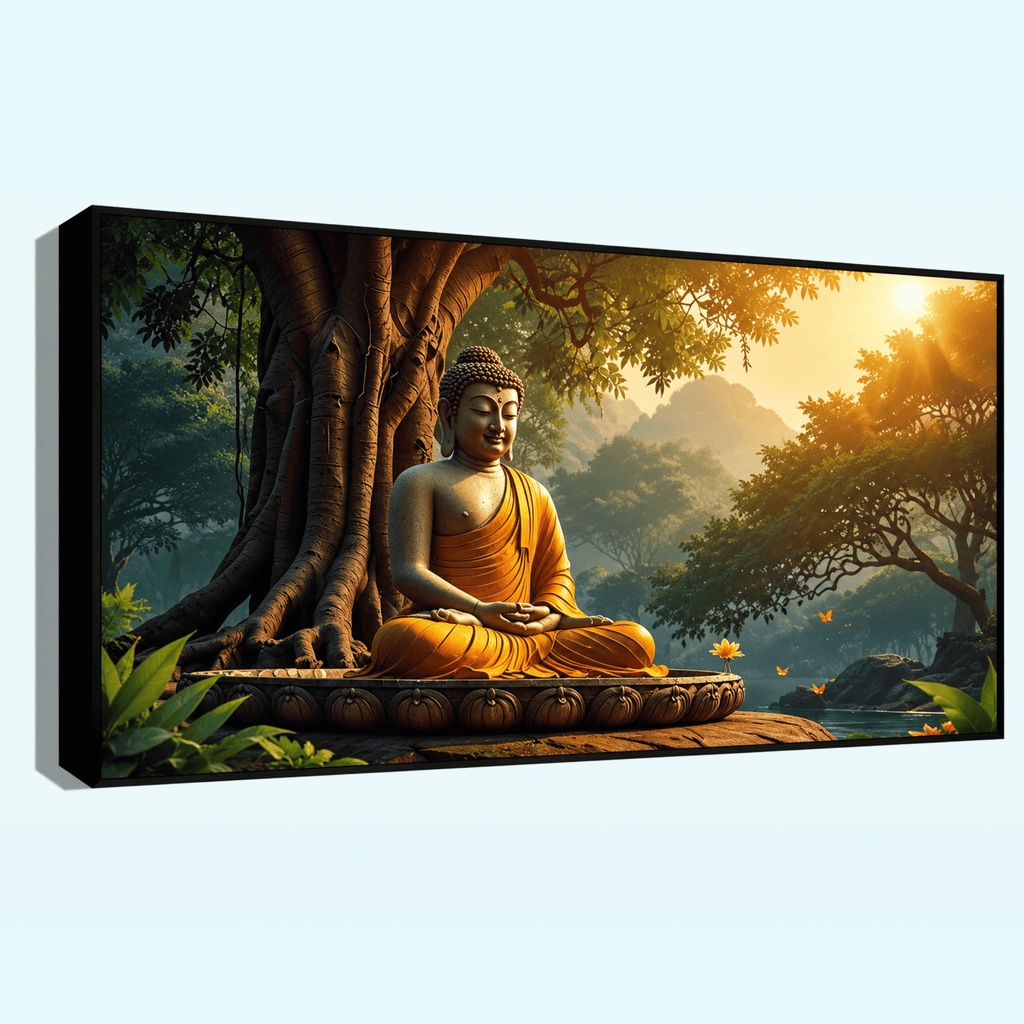Buddha Ji Sitting Under Tree Sculpture