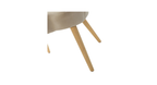 CreativeDecore Velvet Rae Accent Chair/Lounge Chair for  Living Room, Bedroom, Armchair Sofa Chair with natural finish wooden legs