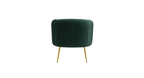 CreativeDecore Velvet Leiser Accent Chair/Lounge Chair for  Living Room, Bedroom, Armchair Sofa Chair with Gold Legs.