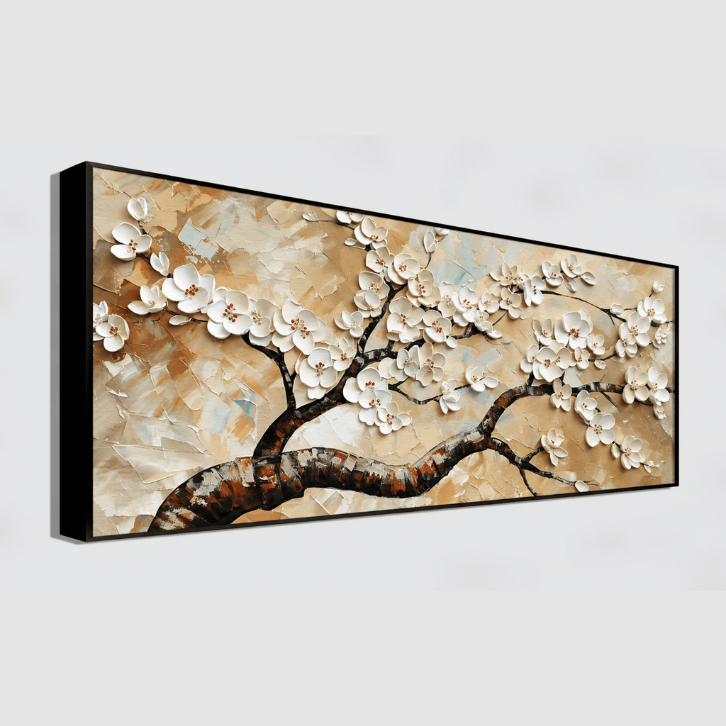 Tree with White Flower: Wall Paintings by Creative Decor