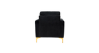 CreativeDecore Velvet Rafeal  Accent Chair/Lounge Chair for  Living Room, Bedroom, Armchair Sofa Chair with Gold Legs.