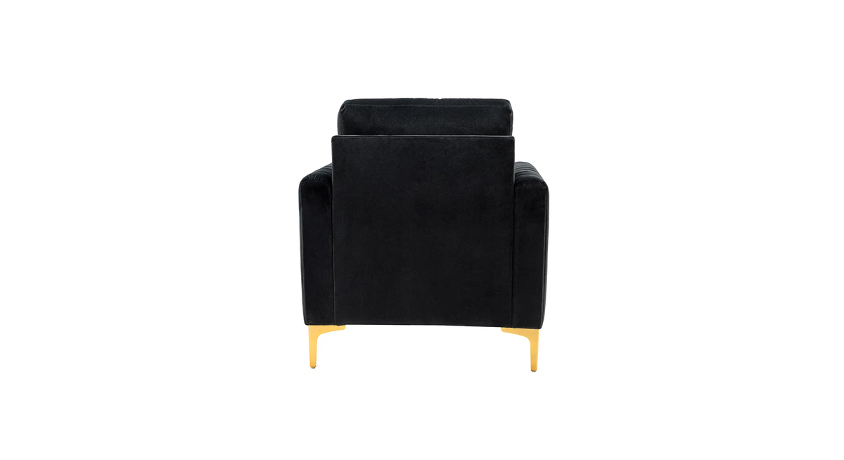 CreativeDecore Velvet Rafeal  Accent Chair/Lounge Chair for  Living Room, Bedroom, Armchair Sofa Chair with Gold Legs.