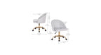 CreativeDecore Velvet Hindmen  task chair /study chair /office chair   for  study  Room, office  , swivel Armchair  with Gold base