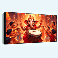 Handcrafted Ganesh Ji Beating Tabla Idol for Home Décor and Worship