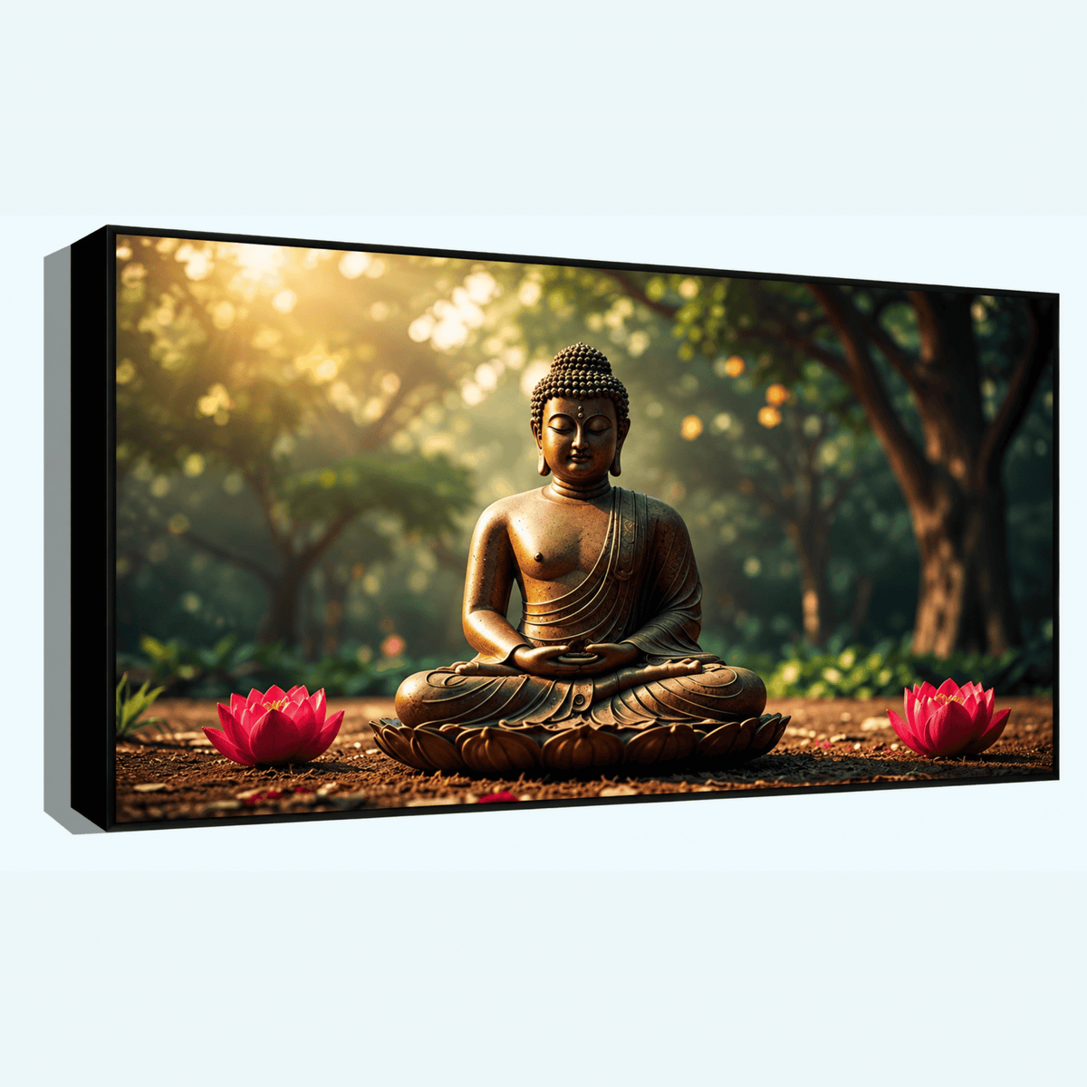 Buddha Ji Sitting on Flower Statue