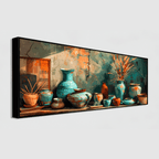 Abstract Figures in Motion: Wall Paintings by Creative Decor
