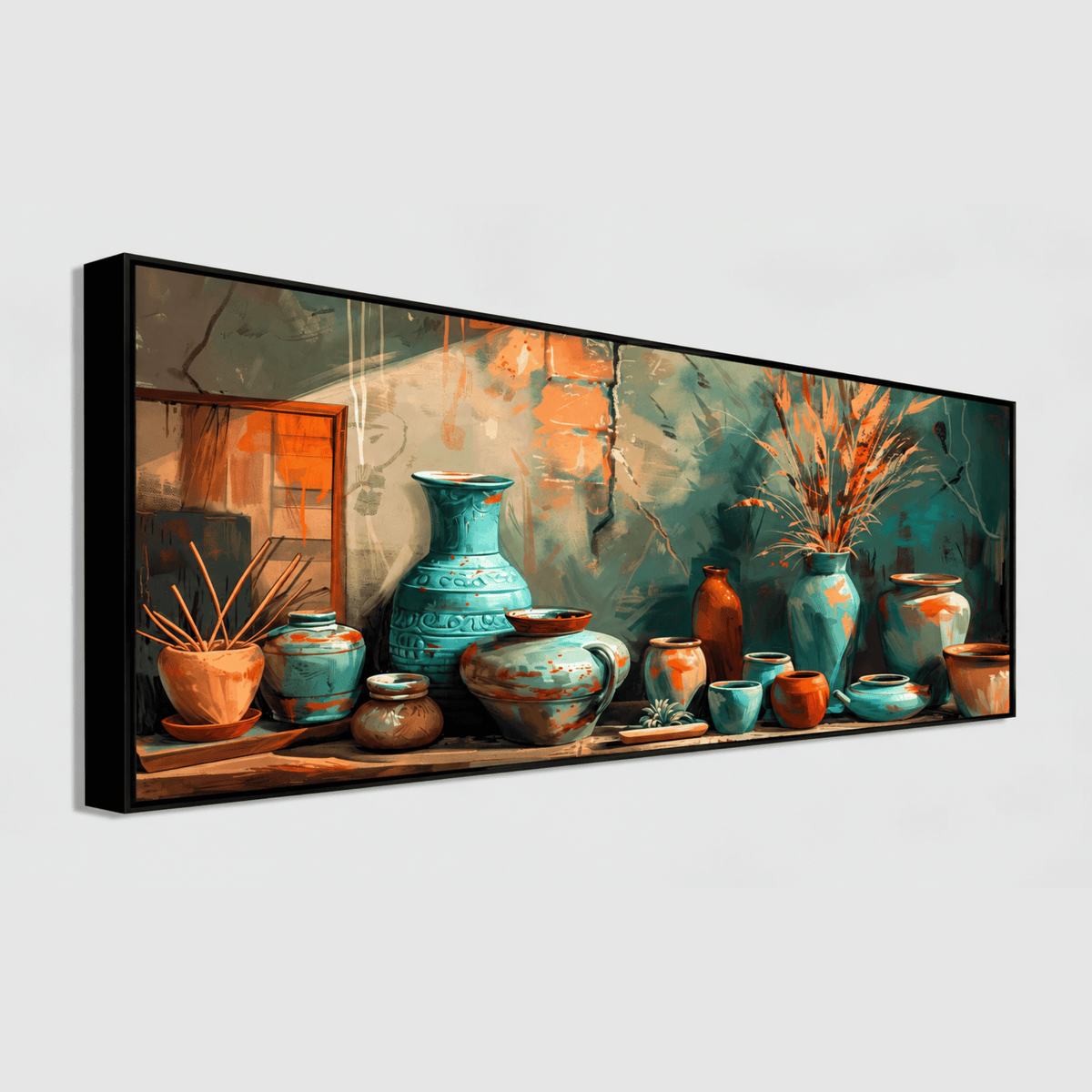 Abstract Figures in Motion: Wall Paintings by Creative Decor