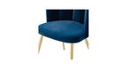 CreativeDecore Velvet marsillio   Accent Chair/dining chair/café chair/side chair  for  Living Room, dining room ,restaurant  Armchair  with Gold Legs.