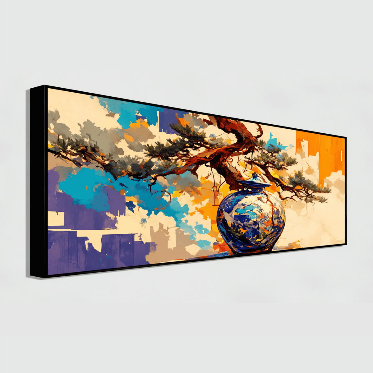 Abstract Figures in Motion: Wall Paintings by Creative Decor