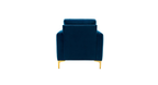 CreativeDecore Velvet Rafeal  Accent Chair/Lounge Chair for  Living Room, Bedroom, Armchair Sofa Chair with Gold Legs.