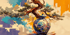 Abstract Figures in Motion: Wall Paintings by Creative Decor