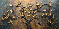 Tree With Golden Leaf: Wall Paintings by Creative Decor