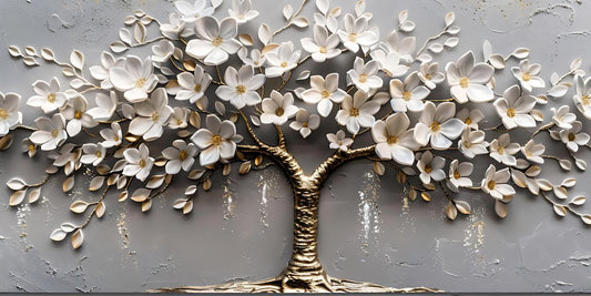 Tree With Vintage Pearls: Wall Paintings by Creative Decor