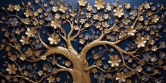 Tree with Gold touch: Wall Paintings by Creative Decor