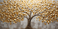 Gold Leaf tree: Wall Paintings by Creative Decor