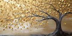 Gold Leaf tree vintage: Wall Paintings by Creative Decor