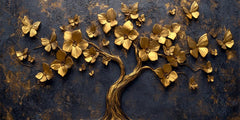 All gold In tree: Wall Paintings by Creative Decor