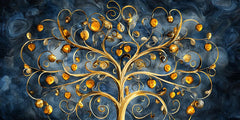 Old Fruits Tree Shape: Wall Paintings by Creative Decor