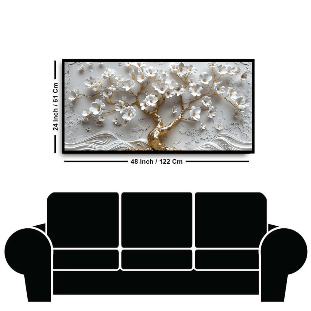 Tree like vintage snow shadow: Wall Paintings by Creative Decor