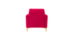 CreativeDecore Velvet Rafeal  Accent Chair/Lounge Chair for  Living Room, Bedroom, Armchair Sofa Chair with Gold Legs.