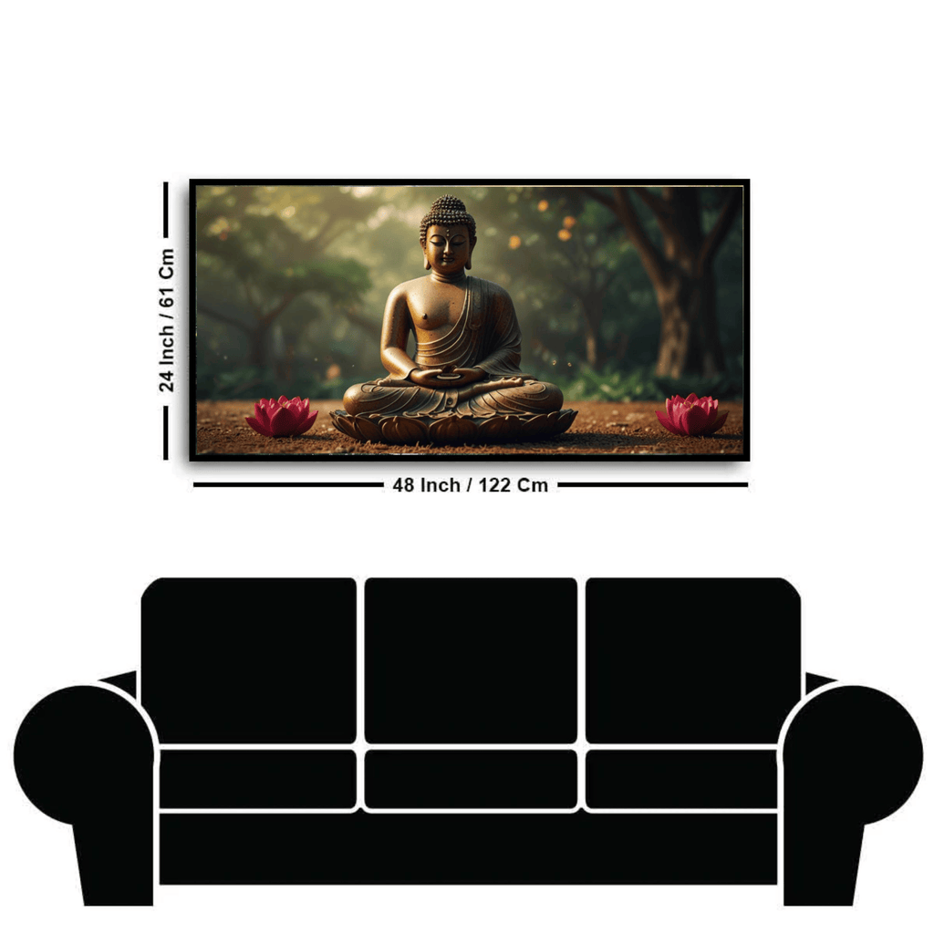 Buddha Ji Sitting on Flower Statue