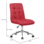 CreativeDecore Velvet Jollo task chair /study chair /office chair   for  study  Room, office  , swivel Armchair  with chrome base
