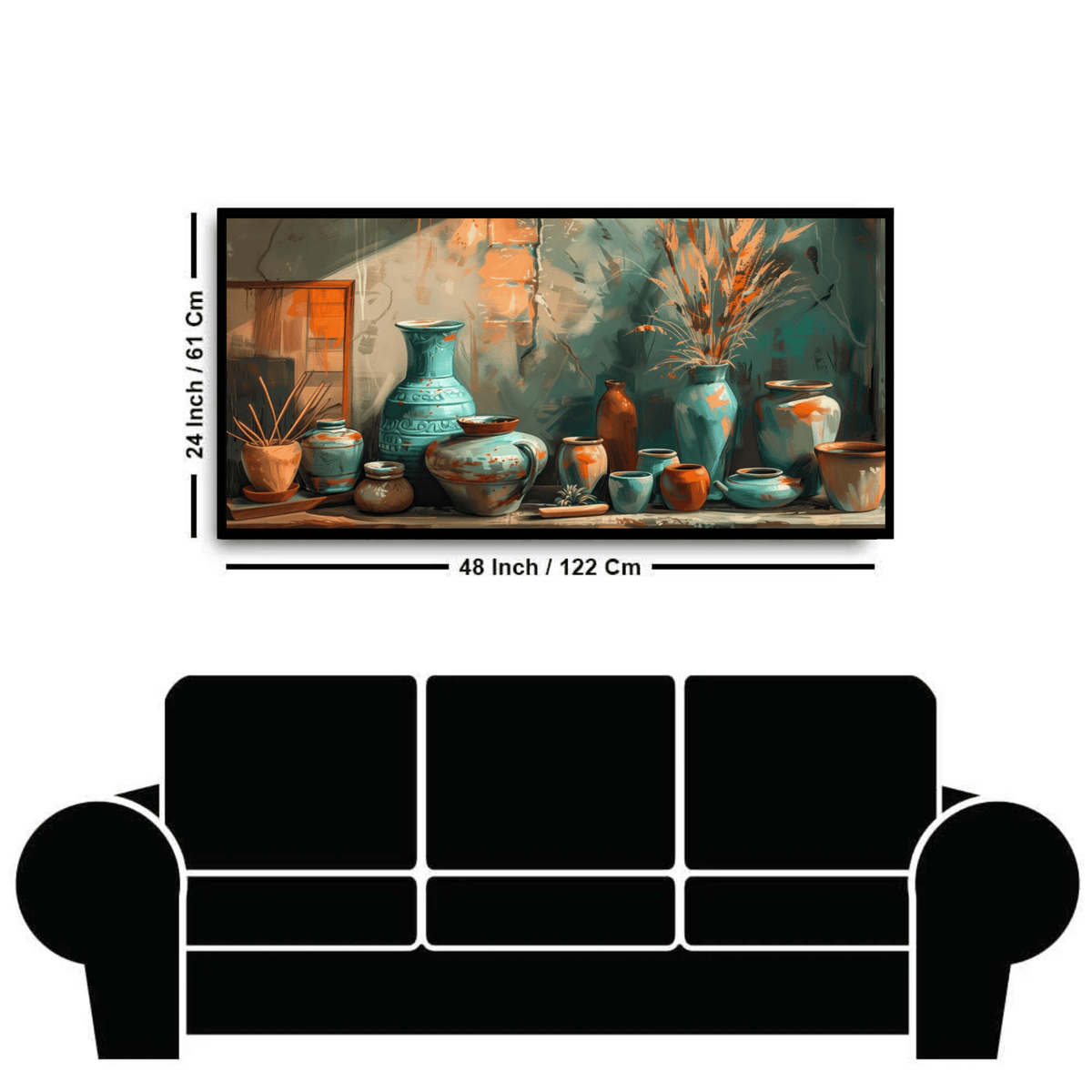 Abstract Figures in Motion: Wall Paintings by Creative Decor