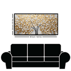 Tree With White & gold Leaf: Wall Paintings by Creative Decor
