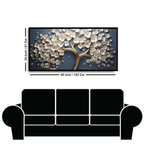 Vintage Gold Tree with white Flower: Wall Paintings by Creative Decor