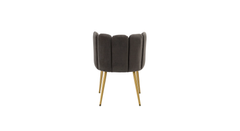 Doe Buck Velvet marsillio   Accent Chair/dining chair/café chair/side chair   for  Living Room, dining room ,restaurant  Armchair  with Gold Legs.