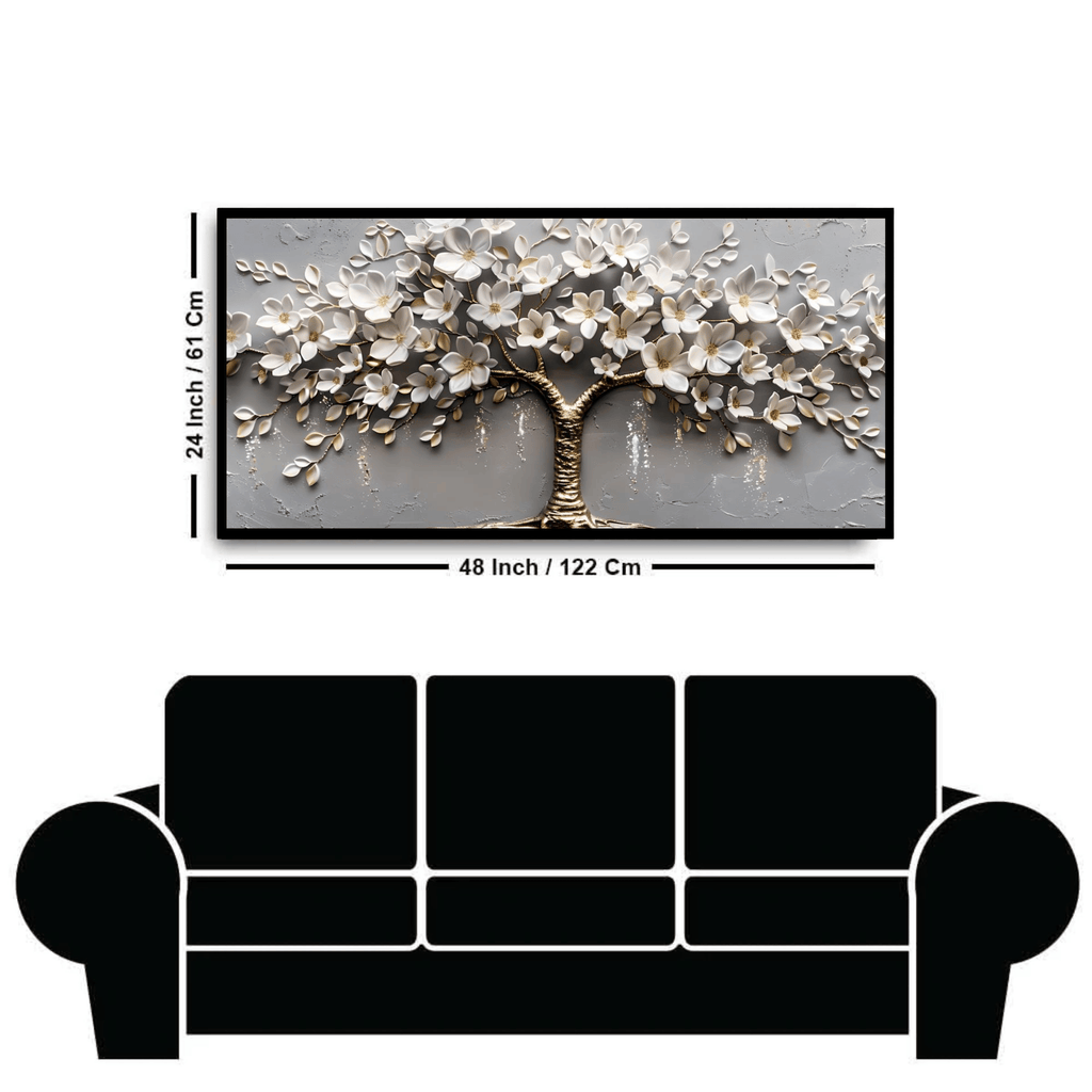Tree With Vintage Pearls: Wall Paintings by Creative Decor