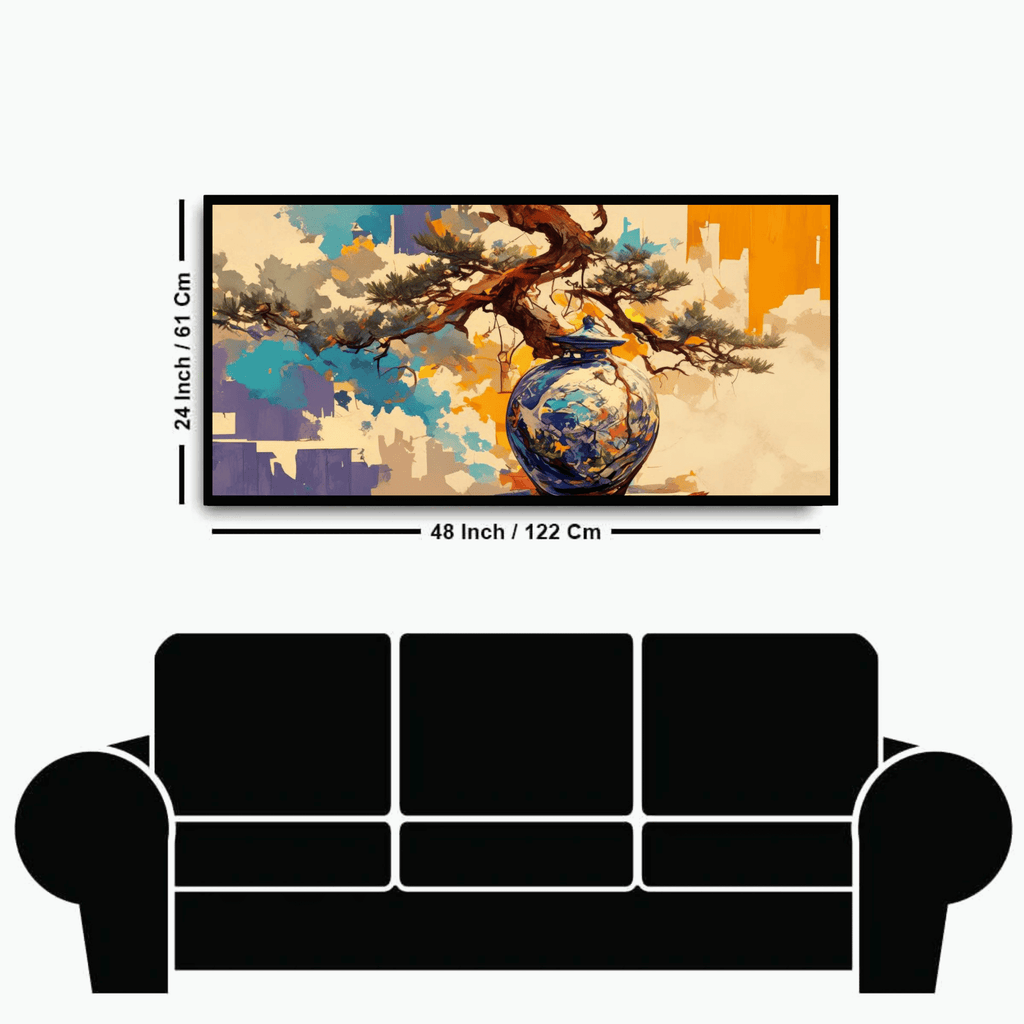 Abstract Figures in Motion: Wall Paintings by Creative Decor