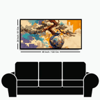 Abstract Figures in Motion: Wall Paintings by Creative Decor