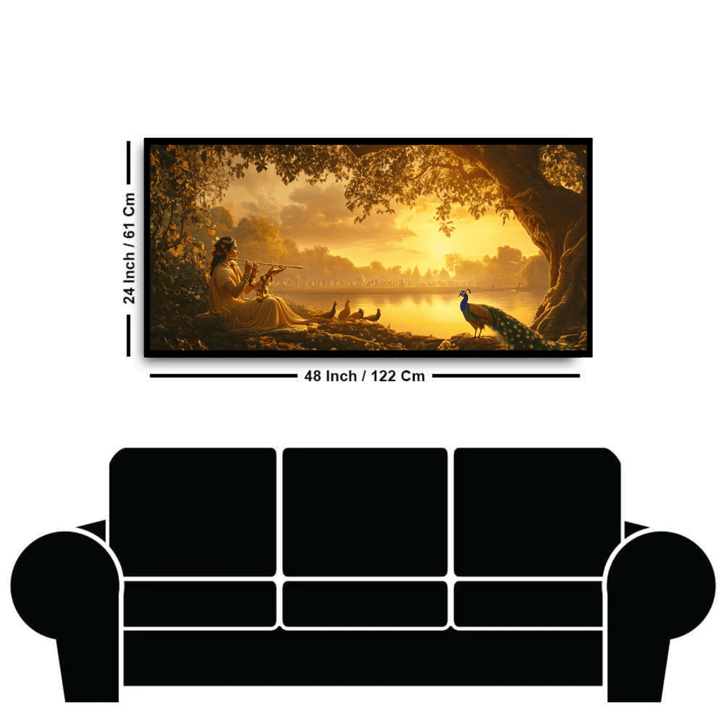 Radha with flute: Wall Paintings by Creative Decor