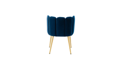 Doe Buck Velvet marsillio   Accent Chair/dining chair/café chair/side chair  for  Living Room, dining room ,restaurant  Armchair  with Gold Legs.