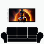 : Buddha Ji with Yellow Light Background