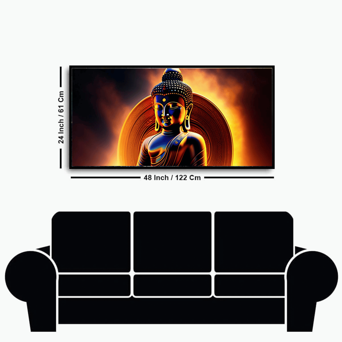 : Buddha Ji with Yellow Light Background