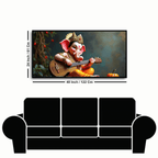 : Ganesh Ji with Guitar Decorative Idol - Musical Lord Ganesha Figurine