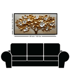 Tree with gold & Silver flower: Wall Paintings by Creative Decor