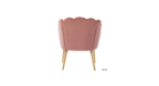 CreativeDecore Velvet Rae Accent Chair/Lounge Chair for  Living Room, Bedroom, Armchair Sofa Chair with natural finish wooden legs