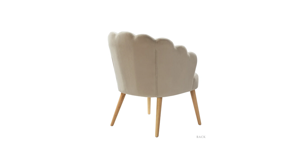 CreativeDecore Velvet Rae Accent Chair/Lounge Chair for  Living Room, Bedroom, Armchair Sofa Chair with natural finish wooden legs