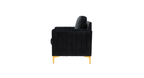 CreativeDecore Velvet Rafeal  Accent Chair/Lounge Chair for  Living Room, Bedroom, Armchair Sofa Chair with Gold Legs.