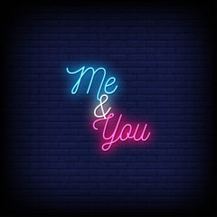 Neon Lights "Me & You" - Romantic LED Wall Decor