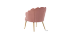 CreativeDecore Velvet Rae Accent Chair/Lounge Chair for  Living Room, Bedroom, Armchair Sofa Chair with natural finish wooden legs