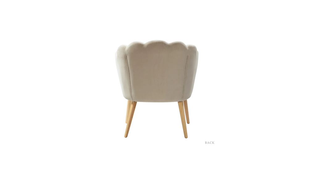 CreativeDecore Velvet Rae Accent Chair/Lounge Chair for  Living Room, Bedroom, Armchair Sofa Chair with natural finish wooden legs