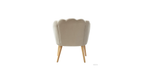 CreativeDecore Velvet Rae Accent Chair/Lounge Chair for  Living Room, Bedroom, Armchair Sofa Chair with natural finish wooden legs